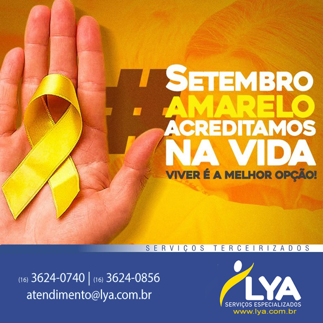 SETEMBRO AMARELO ACREDITAMOS NA VIDA