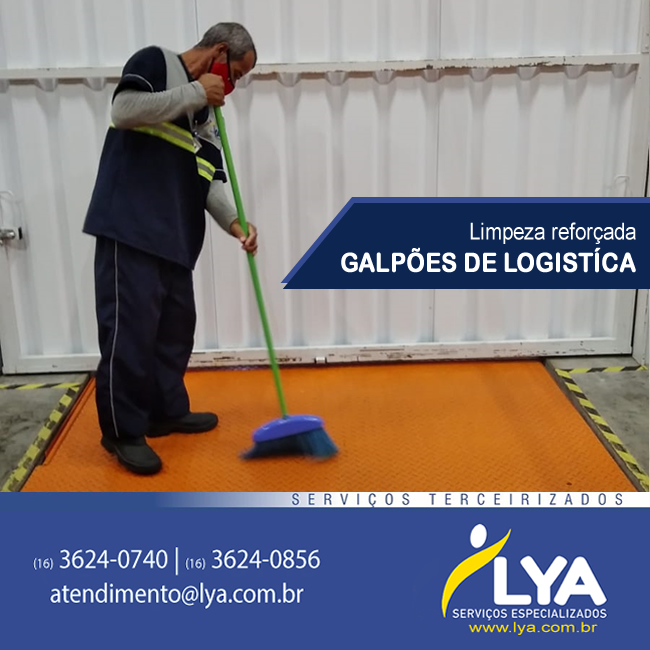 LIMPEZA REFORÇADA EM GALPÕES DE LOGÍSTICA