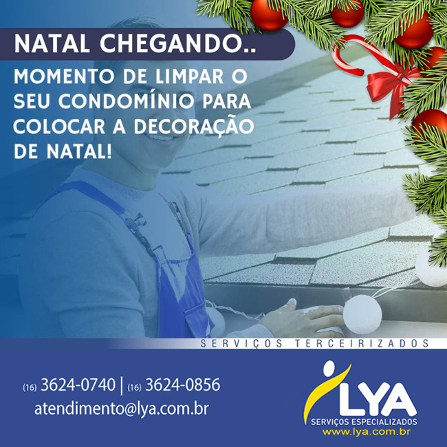 LIMPEZA EM CONDOMÍNIO PARA O NATAL