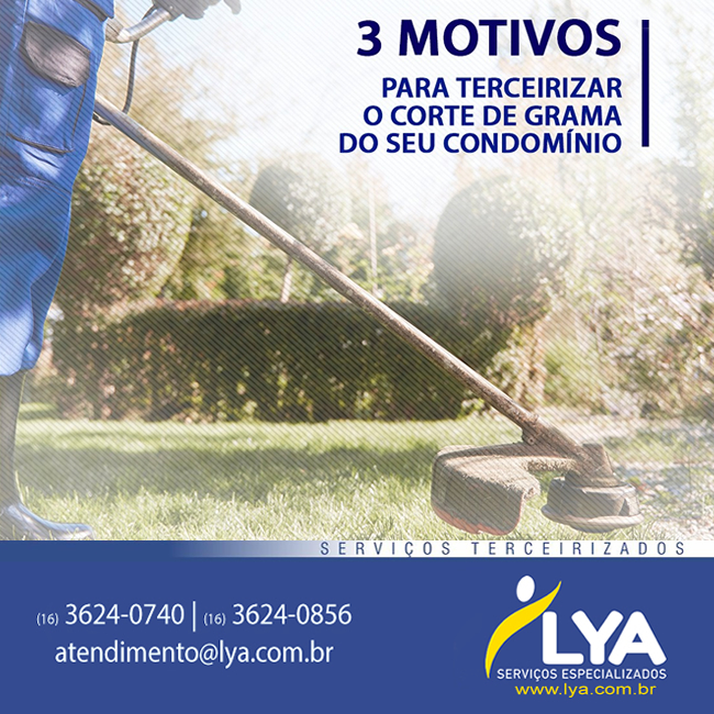 3 MOTIVOS PARA TERCEIRIZAR O CORTE DE GRAMA DO SEU CONDOMÍNIO