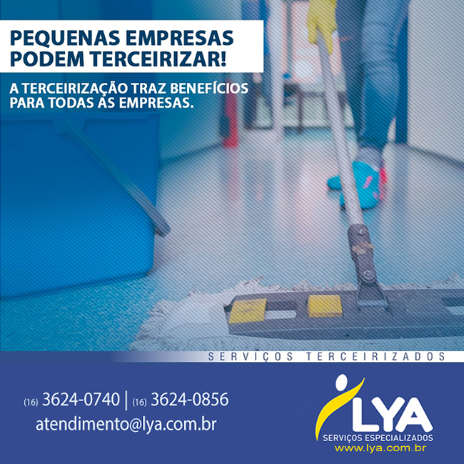 PEQUENAS EMPRESAS PODEM TERCEIRIZAR