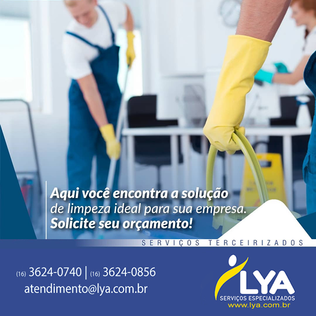 AQUI VOCÊ ENCONTRA A SOLUÇÃO DE LIMPEZA IDEAL PARA SUA EMPRESA