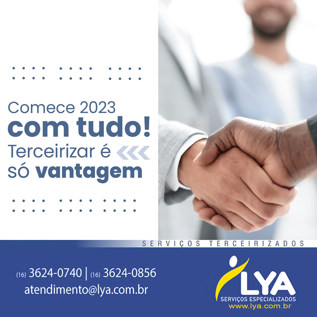 COMECE 2023 COM TUDO! TERCEIRIZAR É SÓ VANTAGEM