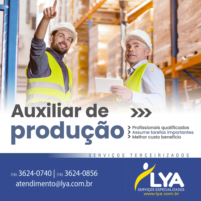 O AUXILIAR DE PRODUÇÃO REALIZA AS TAREFAS PRODUTIVAS DA INDÚSTRIA