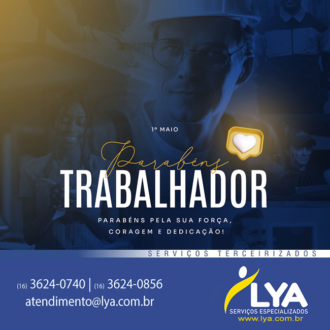 01 DE MAIO | DIA DO TRABALHADOR