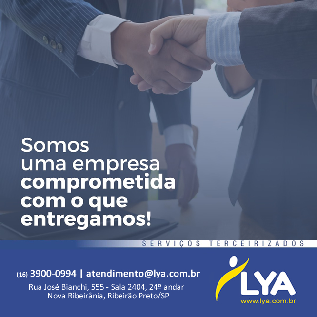 SOMOS UMA EMPRESA COMPROMETIDA COM O QUE ENTREGAMOS!