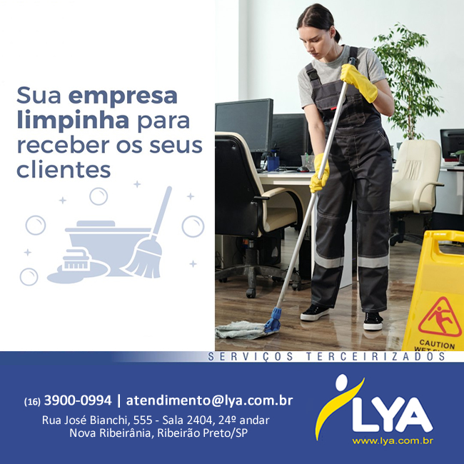 SUA EMPRESA LIMPINHA PARA RECEBER OS SEUS CLIENTES