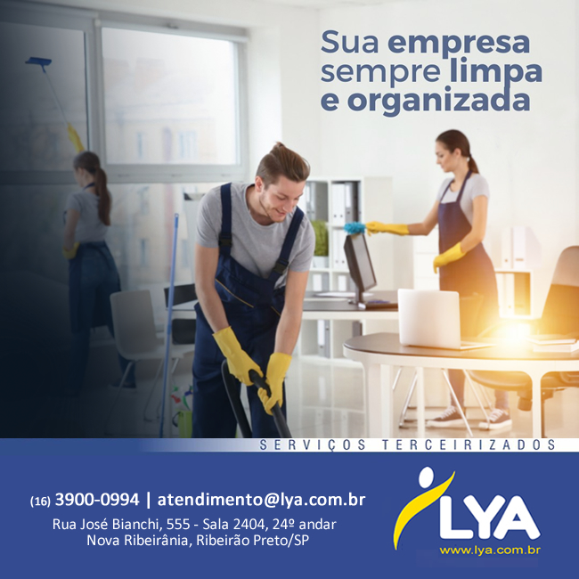 SUA EMPRESA SEMPRE LIMPA E ORGANIZADA