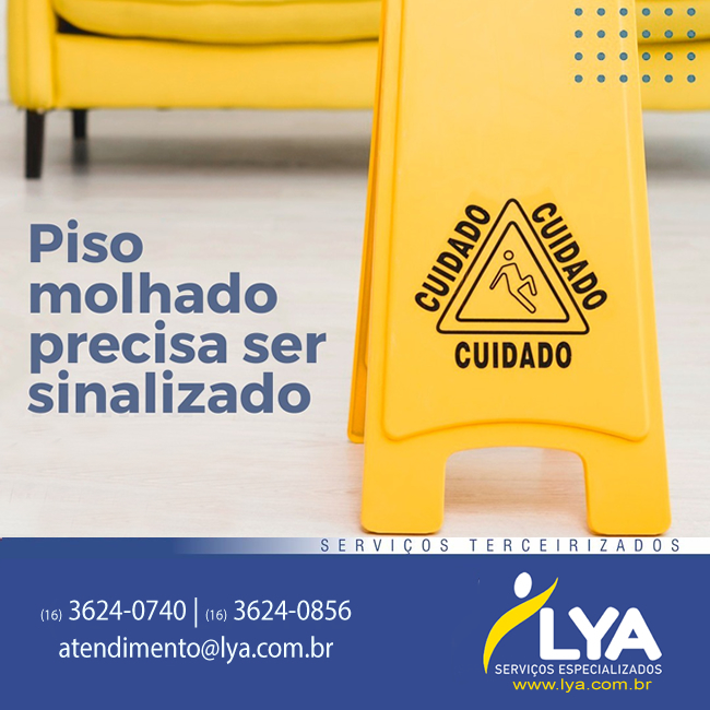 PISO MOLHADO PRECISA SER SINALIZADO