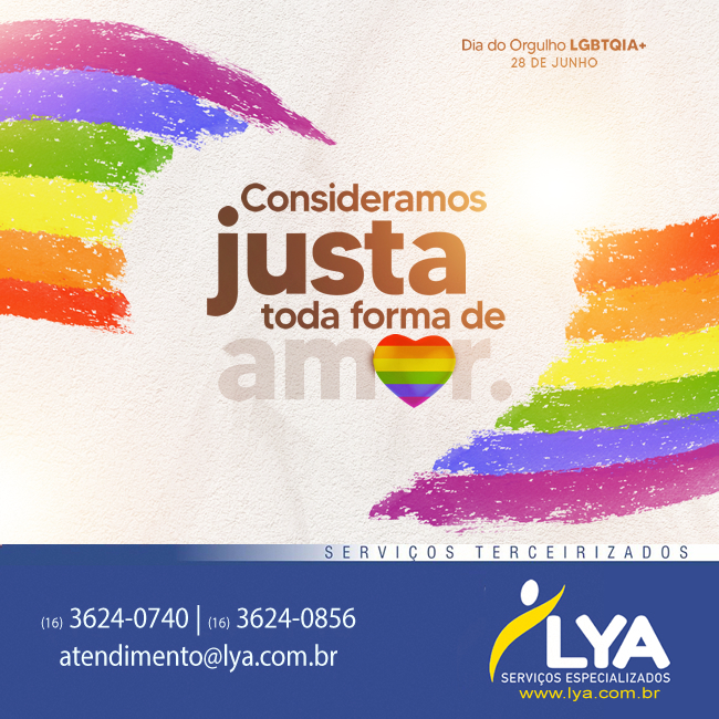 CONSIDERAMOS JUSTA TODA FORMA DE AMOR!