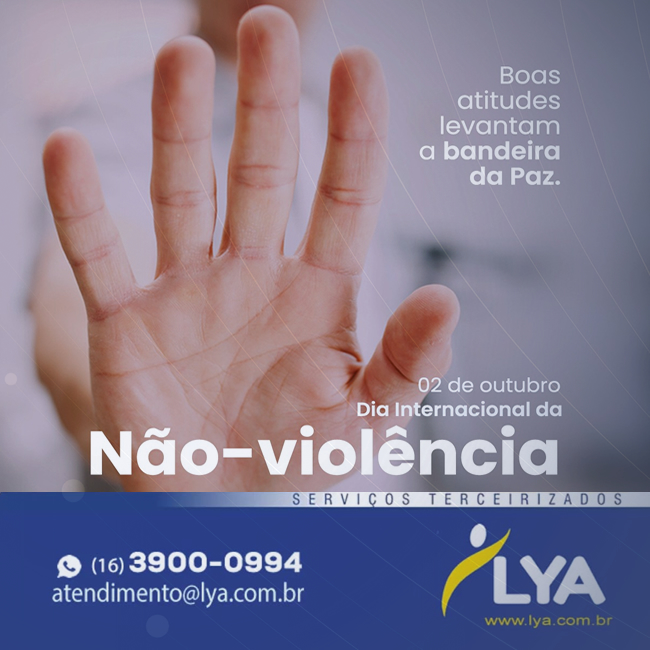 DIA INTERNACIONAL DA NÃO-VIOLÊNCIA