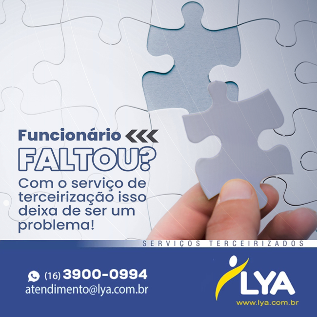 FUNCIONÁRIO FALTOU?