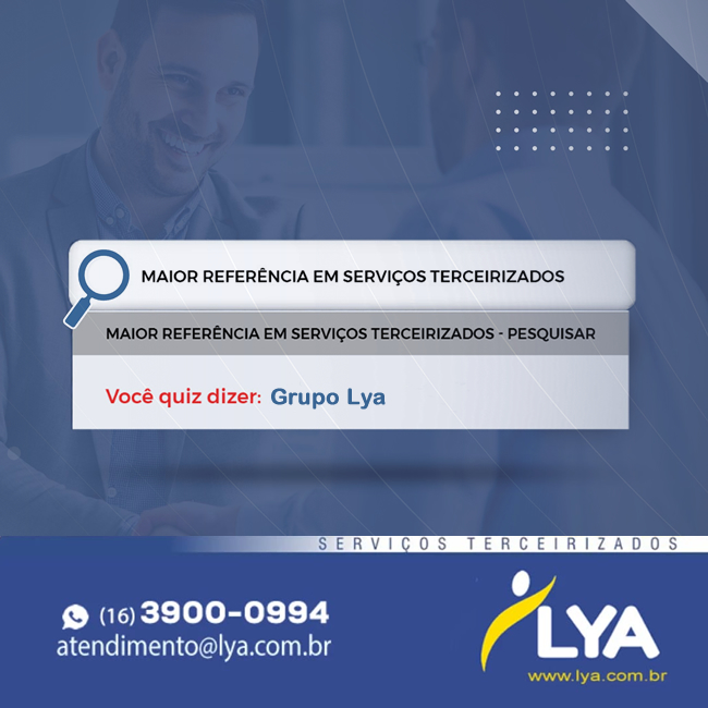 MAIOR REFERÊNCIA EM SERVIÇOS TERCEIRIZADOS