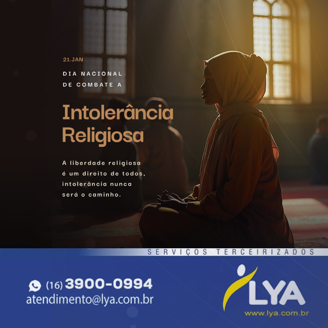 DIA NACIONAL DE COMBATE À INTOLERÂNCIA RELIGIOSA