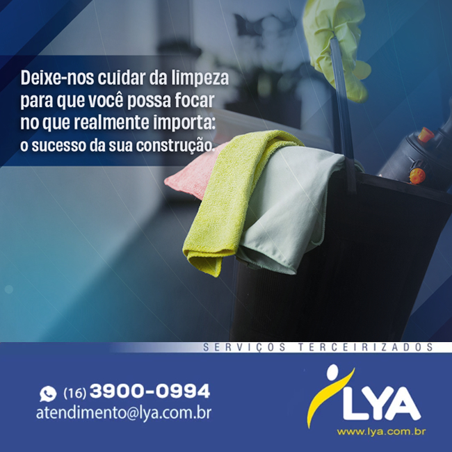 DEIXE-NOS CUIDAR DA LIMPEZA