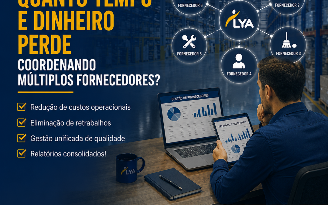 VOCÊ JÁ CALCULOU QUANTO TEMPO E DINHEIRO PERDE COORDENANDO MULTIPLOS FORNECEDORES?